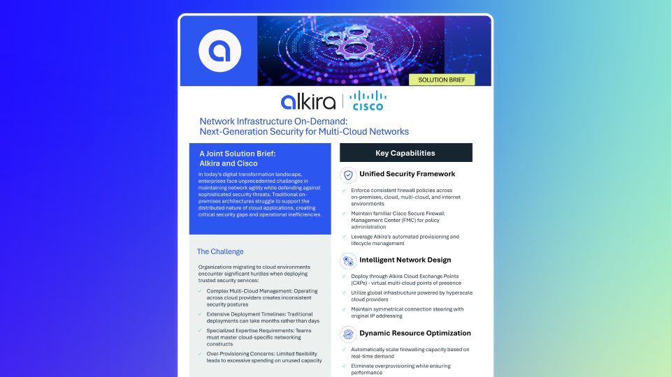 Solution Brief: Cisco and Alkira - Next Generation Security and Threat ...