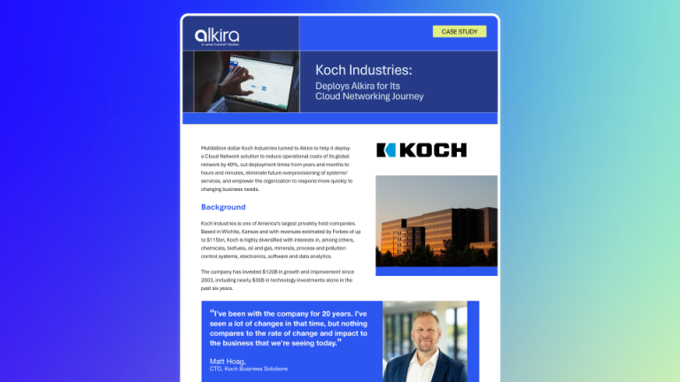 Koch customer case study graphic