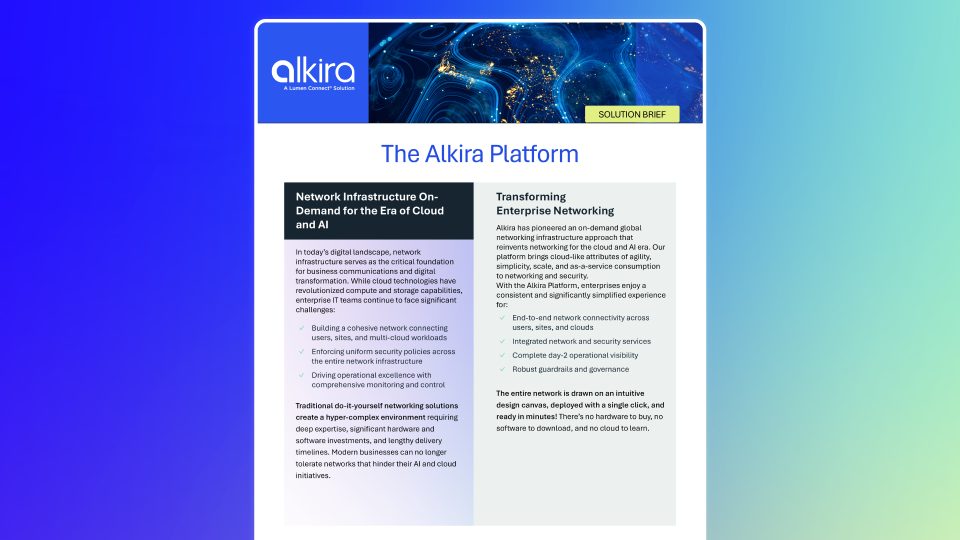 Alkira Platform Solution Brief