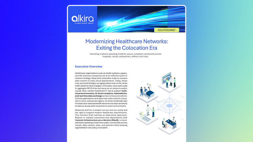 Modernizing Healthcare Networks Exiting the Colocation Era – Solution Brief